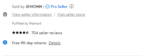 Pro seller badge