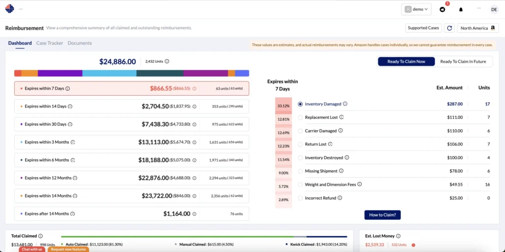 Amazon-Reimbursement-dashboard