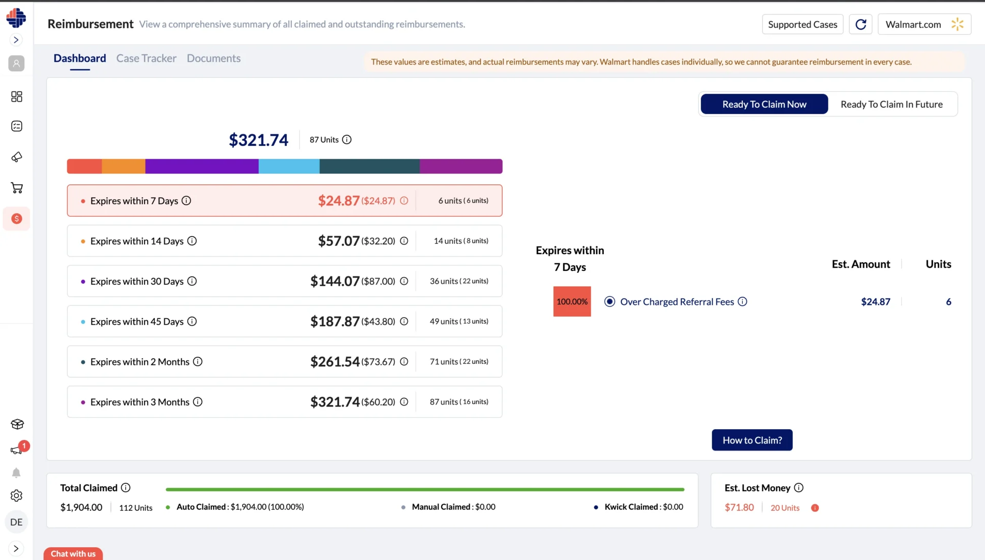 Walmart - Reimbursement Management