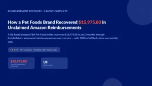Unclaimed Amazon Reimbursements for Pet foods brand
