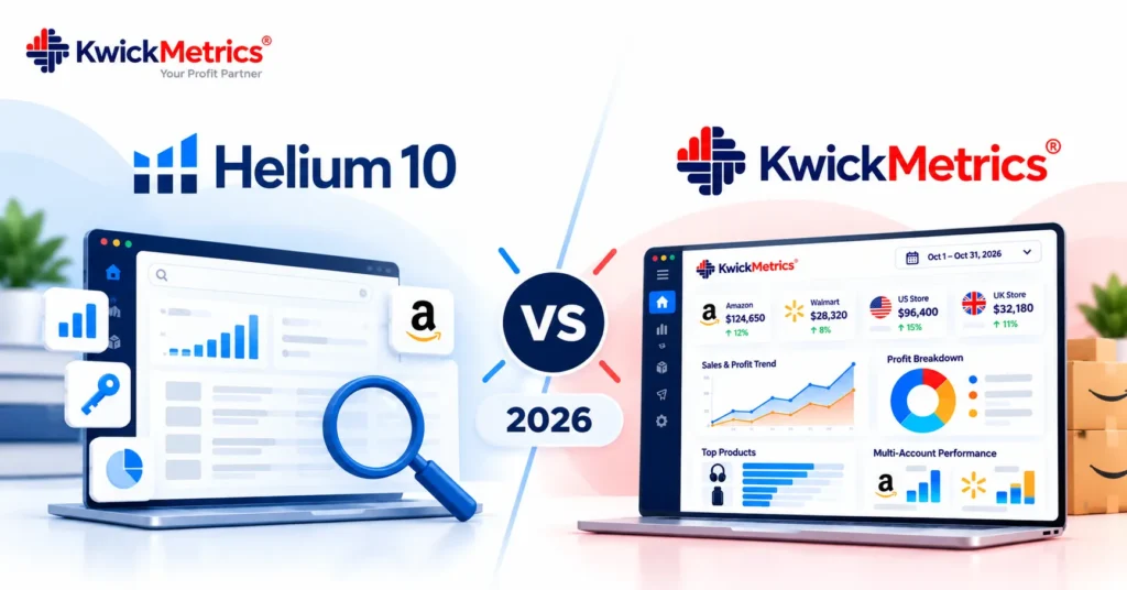 Helium 10 vs KwickMetrics